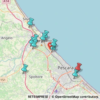 Mappa Via Tavo, 65015 Montesilvano PE, Italia (3.63545)