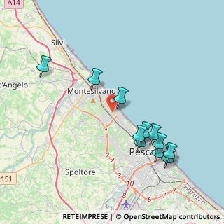 Mappa Via Tavo, 65015 Montesilvano PE, Italia (4.25545)