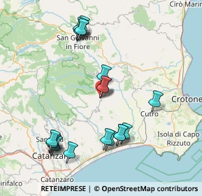 Mappa Via la Rosa, 88838 Mesoraca KR, Italia (18.5)
