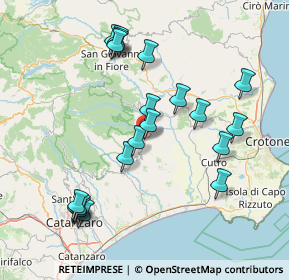 Mappa Via la Rosa, 88838 Mesoraca KR, Italia (17.737)