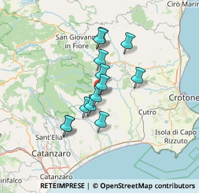 Mappa Via la Rosa, 88838 Mesoraca KR, Italia (11.22462)