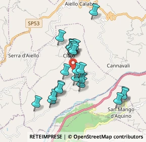 Mappa Via pianta, 87030 Cleto CS, Italia (1.62083)