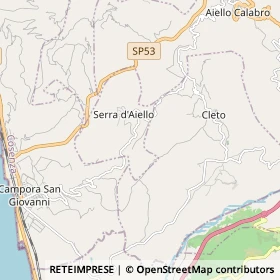 Mappa Serra d'Aiello
