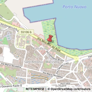 Mappa V. Miscello Da Ripe, 69, 88900 Crotone, Crotone (Calabria)