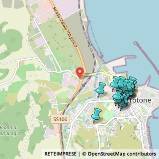 Mappa S.S. 106 Km 245, 88900 Crotone KR, Italia (1.4035)