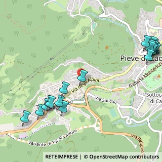 Mappa Vicolo Col Contras, 32044 Pieve di Cadore BL, Italia (0.7685)