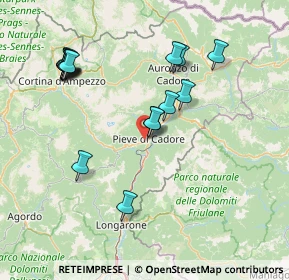 Mappa Vicolo Col Contras, 32044 Pieve di Cadore BL, Italia (15.69313)