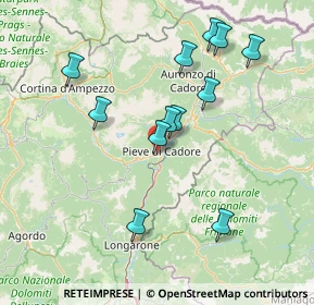 Mappa Vicolo Col Contras, 32044 Pieve di Cadore BL, Italia (14.54)