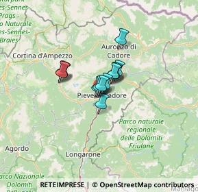Mappa Vicolo Col Contras, 32044 Pieve di Cadore BL, Italia (6.55538)