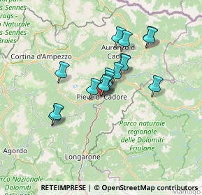 Mappa Piazzale Martiri della Libertà, 32044 Pieve di Cadore BL, Italia (10.21125)