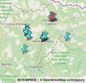 Mappa Piazzale Martiri della Libertà, 32044 Pieve di Cadore BL, Italia (11.4655)