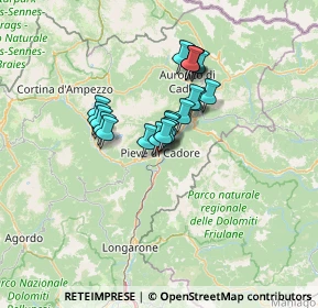 Mappa Piazzale Martiri della Libertà, 32044 Pieve di Cadore BL, Italia (8.9615)