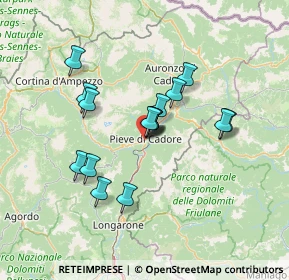 Mappa Piazzale Martiri della Libertà, 32044 Pieve di Cadore BL, Italia (10.89313)