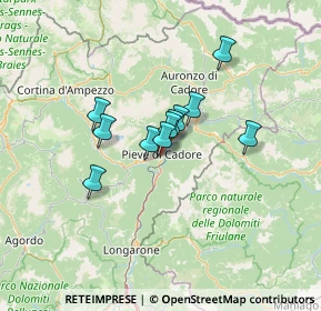 Mappa Piazzale Martiri della Libertà, 32044 Pieve di Cadore BL, Italia (8.62818)