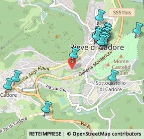 Mappa Piazzale Martiri della Libertà, 32044 Pieve di Cadore BL, Italia (0.5585)