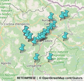 Mappa Vicolo dei Galli, 32044 Pieve di Cadore BL, Italia (11.0585)
