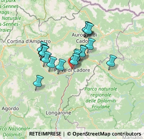 Mappa Piazza Tiziano, 32044 Pieve di Cadore BL, Italia (10.579)