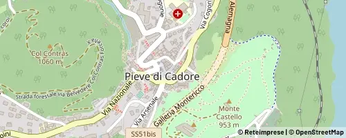 Mappa Pieve di Cadore