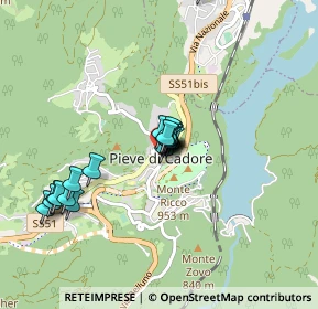 Mappa Piazza Municipio, 32044 Pieve di Cadore BL, Italia (0.6795)