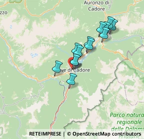 Mappa Via Col Contras, 32044 Pieve di Cadore BL, Italia (5.41308)