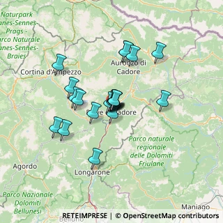Mappa Via Gradinata, 32044 Pieve di Cadore BL, Italia (10.261)