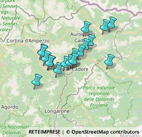 Mappa Via Gradinata, 32044 Pieve di Cadore BL, Italia (10.44167)
