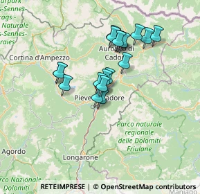Mappa Via Gradinata, 32044 Pieve di Cadore BL, Italia (11.07947)