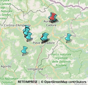 Mappa Via Gradinata, 32044 Pieve di Cadore BL, Italia (11.539)