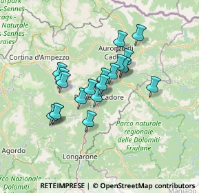 Mappa Via Gradinata, 32044 Pieve di Cadore BL, Italia (10.448)