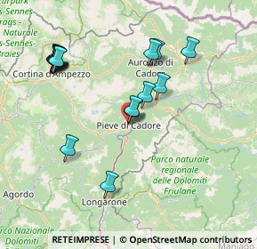 Mappa Via Roma, 32044 Pieve di Cadore BL, Italia (15.6575)