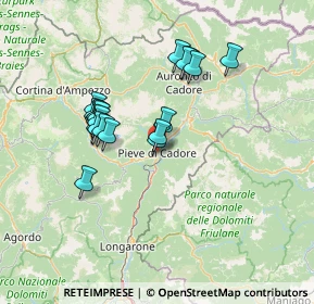 Mappa Via Col Contras, 32044 Pieve di Cadore BL, Italia (11.9905)