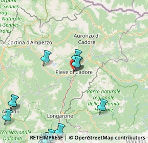 Mappa Via Col Contras, 32044 Pieve di Cadore BL, Italia (27.094)
