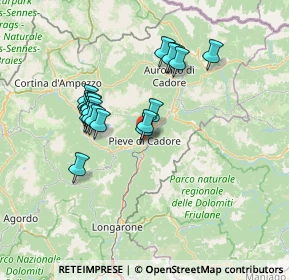 Mappa Vittorio Veneto, 32044 Pieve di Cadore BL, Italia (11.9495)
