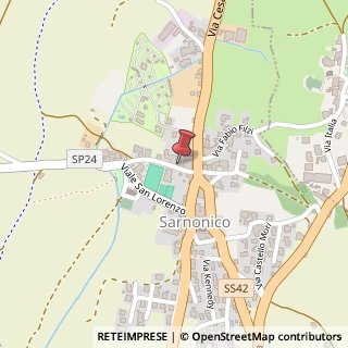 Mappa Via Manzoni Alessandro, 12, 38011 Sarnonico, Trento (Trentino-Alto Adige)