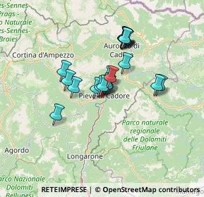 Mappa Strada Statale, 32044 Pieve di Cadore BL, Italia (9.9735)