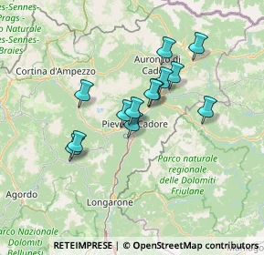 Mappa SS 51 di Alemagna, 32044 Pieve di Cadore BL, Italia (10.57154)