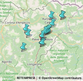 Mappa SS 51, 32044 Pieve di Cadore BL, Italia (9.92357)