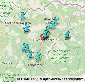 Mappa Strada Statale 51 di Alemagna, 32044 Pieve di Cadore BL, Italia (11.09)