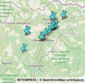 Mappa Strada Statale 51 di Alemagna, 32044 Pieve di Cadore BL, Italia (11.13125)