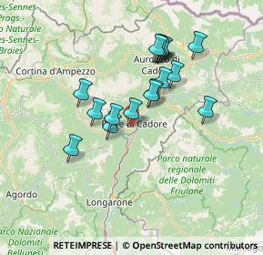 Mappa Strada Statale 51 di Alemagna, 32044 Pieve di Cadore BL, Italia (11.84706)