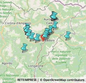 Mappa Strada Statale, 32044 Pieve di Cadore BL, Italia (10.95)