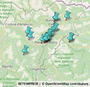 Mappa SS 51, 32044 Pieve di Cadore BL, Italia (9.11222)