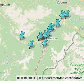 Mappa Via Cortina, 32044 Pieve di Cadore BL, Italia (4.75167)