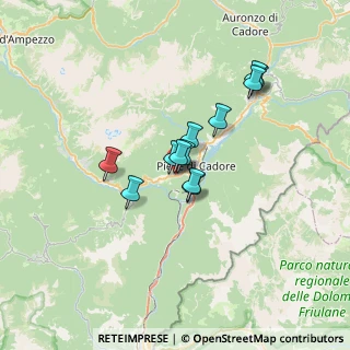 Mappa Via Cortina, 32044 Pieve di Cadore BL, Italia (4.8225)