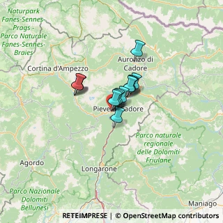 Mappa Via Cortina, 32044 Pieve di Cadore BL, Italia (6.76385)