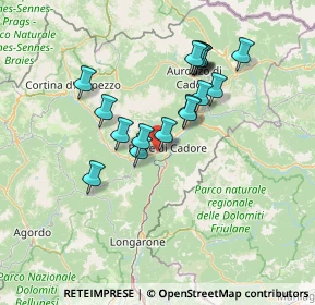 Mappa Via Cortina, 32044 Pieve di Cadore BL, Italia (12.00118)