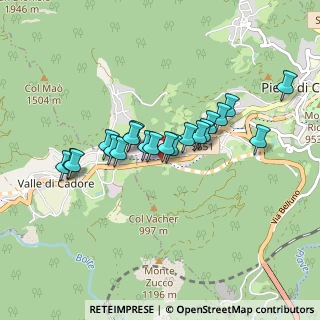 Mappa Via Cortina, 32044 Pieve di Cadore BL, Italia (0.698)