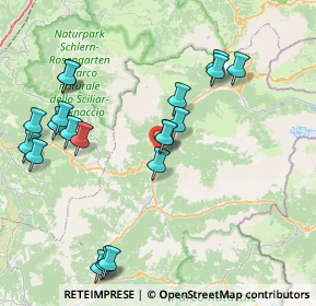 Mappa Strada Rezia, 38039 Vigo di Fassa TN, Italia (8.6125)