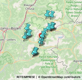 Mappa Strada Rezia, 38039 Vigo di Fassa TN, Italia (9.706)