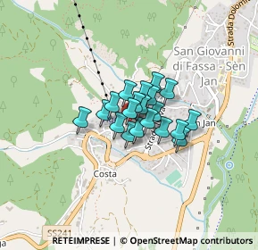 Mappa Strada Rezia, 38039 Vigo di Fassa TN, Italia (0.2055)